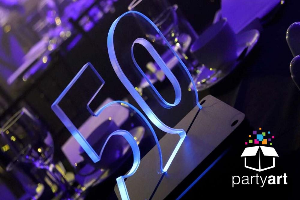 Lit Table Centre Hire in UK