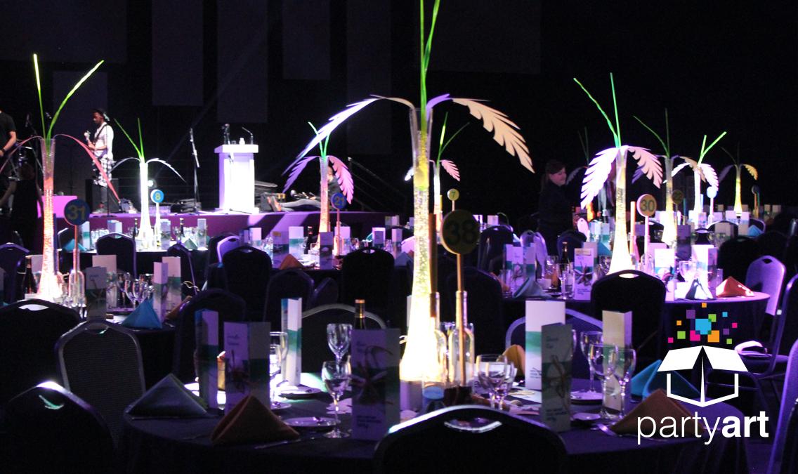 Palm Vase Table centre hire in London