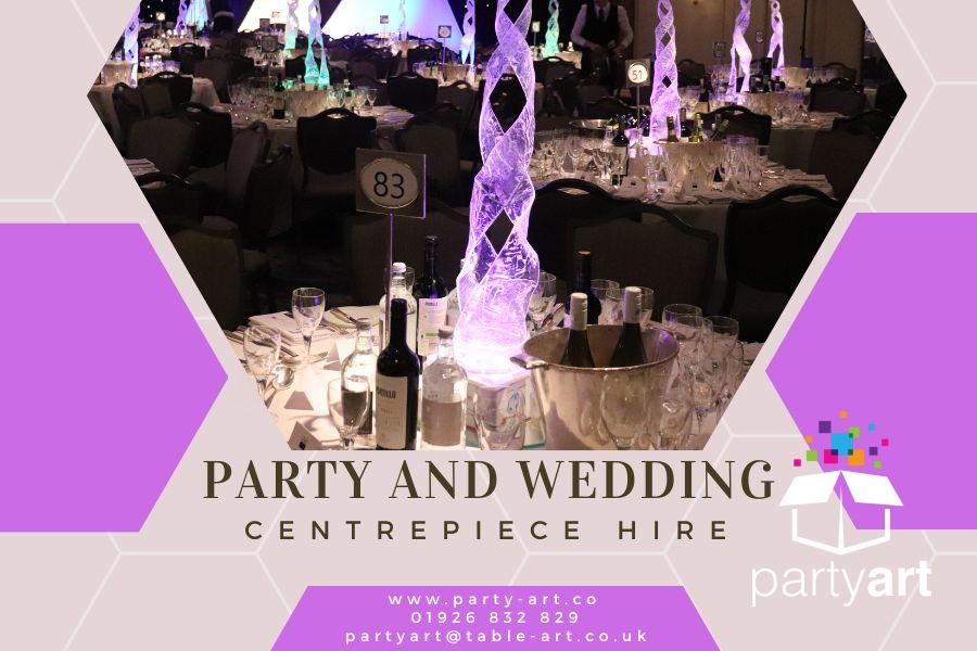 party and wedding centrepiece hire