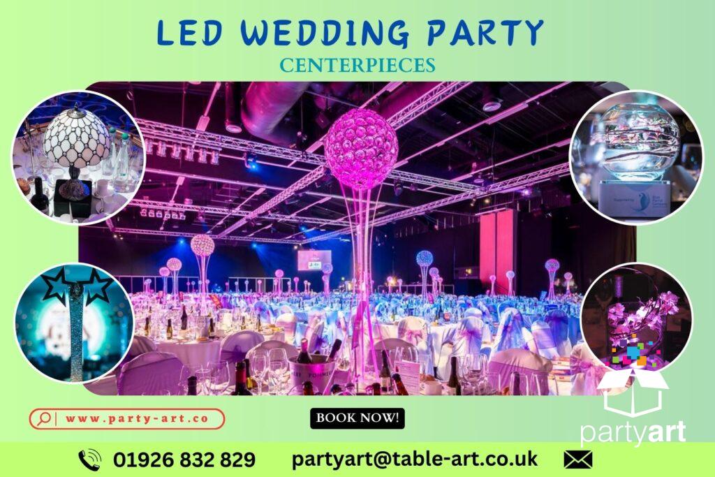 LED Wedding Party Centerpieces
