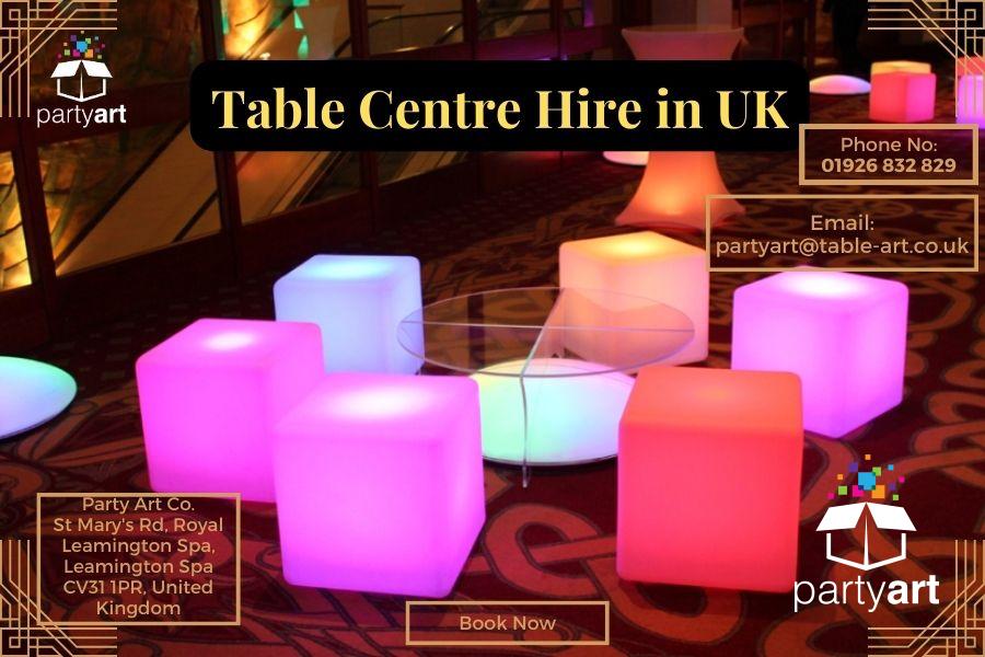 Table Centre Hire in UK
